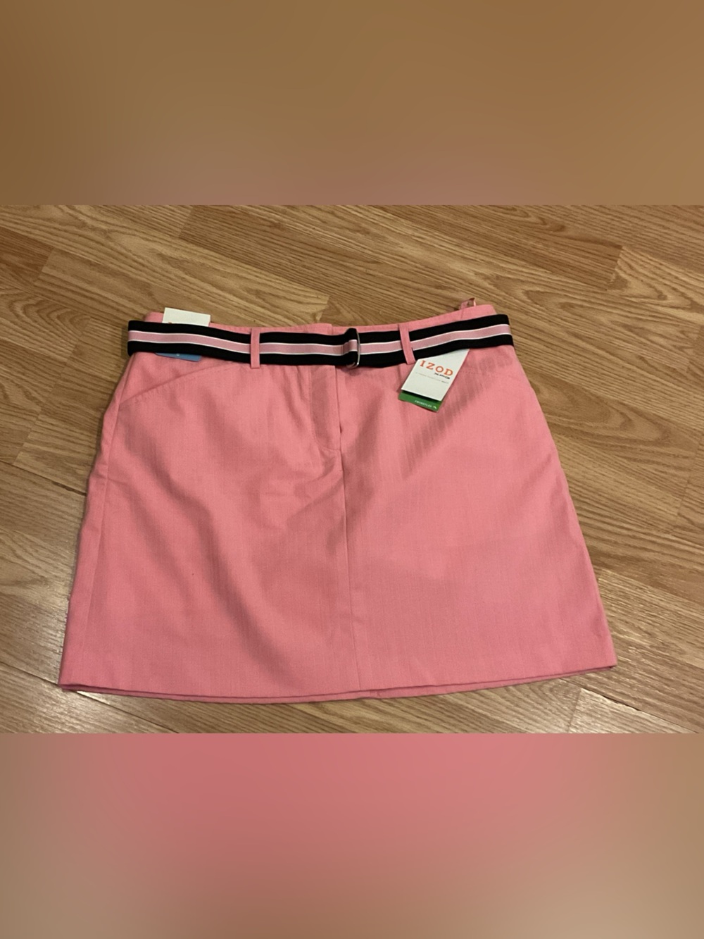 IZOD WOMENS SKORT GOLF/TENNIS PINK STRETCH SZ.6(32” waist